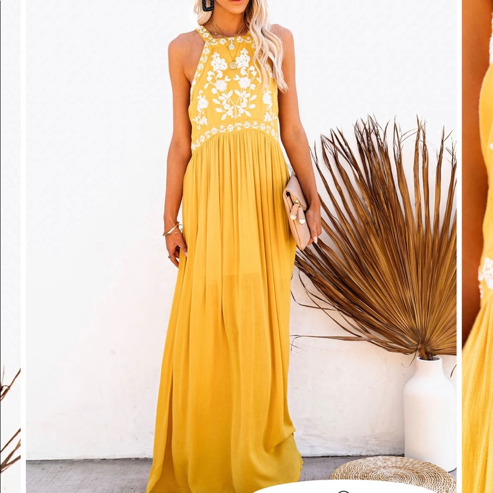 NWT Maxi Dress/Embroidered VICI/Medium/ Last One - Picture 9 of 16